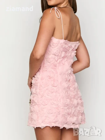 Дамска рокля с цветя, снимка 3 - Рокли - 51132767