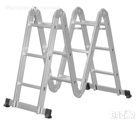 Сгъваема алуминиева стълба 4х3, 4х4 и 2х4-2х3 стъпала Арон България, снимка 6 - Други машини и части - 49858125