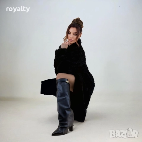 Ботуши на ток - черна кожа, снимка 6 - Дамски ботуши - 52201738