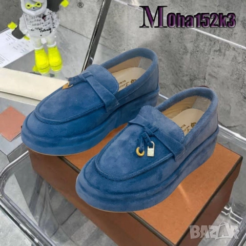 мокасини от естествен велур loro piana , снимка 4 - Дамски ежедневни обувки - 51447467