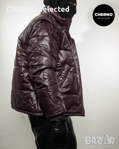 H&M x EDITION BY JOHN BOYEGA 2-в-1 мъжко пуфер яке • елек от еко кожа – лимитирана серия – L•XL, снимка 2 - Якета - 54031813