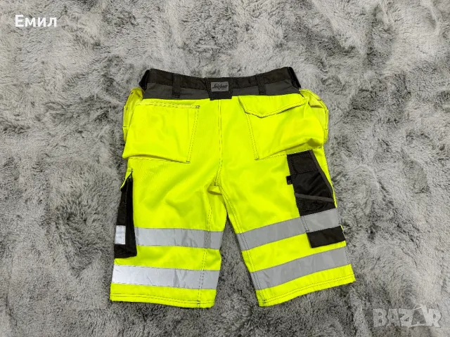 Мъжки шорти Snickers 3033 Hi-Vis Work Shorts, Размер 52, снимка 4 - Къси панталони - 47256601