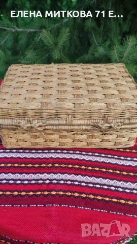 Малко ратаново куфарче, снимка 5 - Антикварни и старинни предмети - 54259069