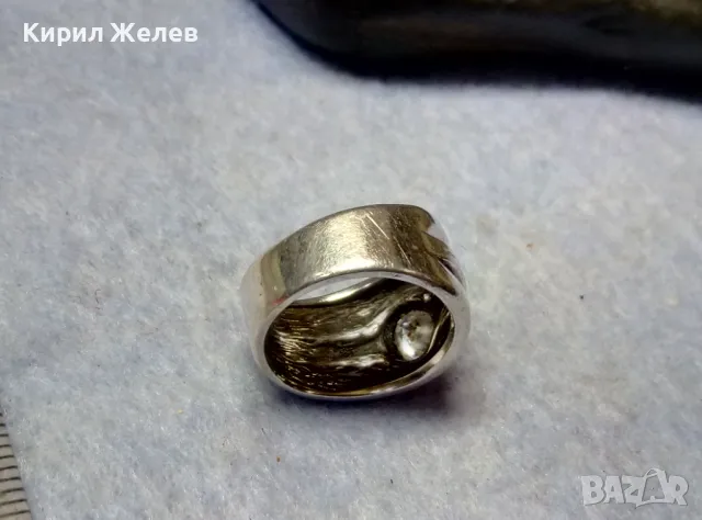 РАЗКОШЕН СКЪПОЦЕНЕН СРЕБЪРЕН ПРЪСТЕН СРЕБРО 925 с ЮВЕЛИРНО ФАСЕТИРАН МОЙСАНИТ 48602, снимка 13 - Пръстени - 49917326