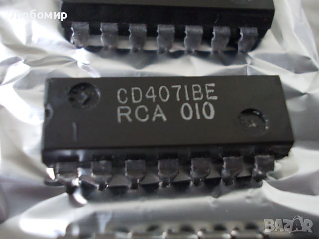 Интегрална схема CD4071BE RCA USA, снимка 2 - Друга електроника - 45338417