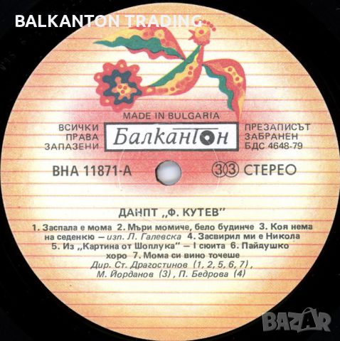 35 години Държавен ансамбъл за народни песни и танци "Филип Кутев"-ВНА 11871, снимка 2 - Грамофонни плочи - 45603722