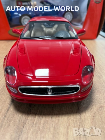 Метална колекционерска количка BBURAGO MASERATI 3200GT 1:18 НОВА, снимка 5 - Колекции - 51660172
