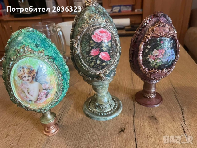 Великденски ръчно изработени яйца, снимка 7 - Декорация за дома - 54117747