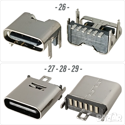 Букса конектор USB Type-C  6 pin , Waterproof IP67-IP68 panel mount, снимка 8 - Ремонт на друга електроника - 54184333