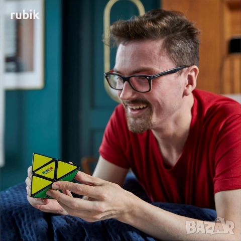 Оригинален магически пъзел Rubik's Pyramid 2x2x2 - С цветни пластини, снимка 7 - Игри и пъзели - 45822882