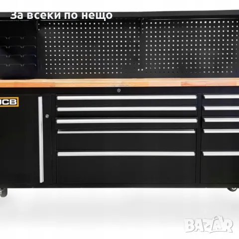 Подвижен шкаф за инструменти с работен плот JCB, снимка 8 - Други инструменти - 50328455