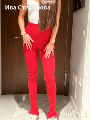 ALICE EVIS  Alice Evis от бранда Алисия нов спортно елегантен сет две части костюм червен комплект , снимка 5 - Спортни екипи - 52516914