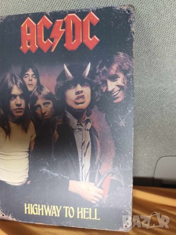 AC/DC-Highway to Hell-метална табела, снимка 2 - Китари - 45728419