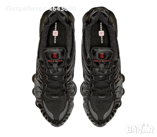Мъжки маратонки Nike Shox TL Black Metallic Hematite, снимка 3 - Маратонки - 52336555