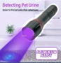 LED UV фенерче, презареждаемо, с регулируем фокус (зуум) – ултравиолетова лампа, снимка 1