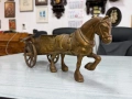 Бронзова каруца с кон №7998, снимка 4