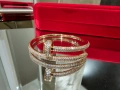CARTIER Nail Juste un Clou Rose Gold Large Paved Diamonds Гривна Пирон, снимка 1