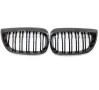 Решетки Бъбреци Двойни Черен Гланц за БМВ BMW 1 серия E81 E87 2004-2011 г., снимка 2