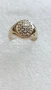 Руски златен пръстен 56 проба с диаманти, снимка 4