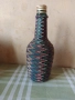 стара плетена бутилка, снимка 3