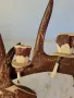 гравиран свещник от еленов рог уникат     25/4, снимка 9