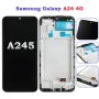Дисплей за Samsung Galaxy A24 4G, тъчскрийн, SM-A245F, екран А24, A245, с рамка, тъч скрийн, A24, снимка 2