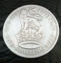 1 шилинг 1929 година Англия сребро, снимка 3