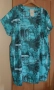 👗 Дамска тюркоазена есенна/лятна туника - Made in Italy; Over size 3XL–5XL, снимка 1