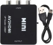 Mini AV към HDMI конвертор 1080P AV2HDMI Up Scaler адаптер, снимка 2