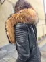 кожено яке с естествен косъм от boutique dea furs , снимка 3