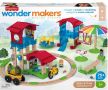 Дървен конструктор Fisher Price Wonder Makers - Училищен двор, 75 части, снимка 1 - Конструктори - 45762916