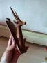 Страхотна Стара  Дърворезба Пано Газела,Антилопа, снимка 4