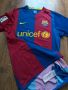 NIKE BARCELONA 2006 2007 HOME FOOTBALL SHIRT - мъжка футболна тениска С, снимка 5