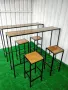 столове и маси от дърво и метал по поръчка за бар или трапезария , снимка 2