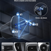 YOSH магнитна стойка за телефон за кола за iPhone 15 14 13 12, дизайн с двойна кука , снимка 6 - Аксесоари и консумативи - 45047379