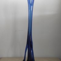Ваза от синьо стъкло 37 см, снимка 1 - Декорация за дома - 45199676