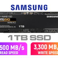  1TB Samsung 970 EVO M.2 2280 PCIe 3.0 NVMe SSD на 1 ден, 3500 MBps (read) 3300 MBps (write) , снимка 1 - Твърди дискове - 45783814