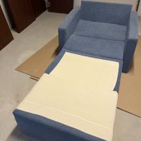 Кресло, фотьойл - разтегателен единично легло , снимка 1 - Дивани и мека мебел - 45717875