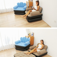 Надуваем фотьойл 5 в 1 SuperSofa - Пет вида комфорт в едно удобно решение, снимка 4 - Дивани и мека мебел - 45009438