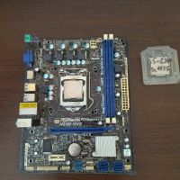 Продавам дънна платка ASrock H61M-HVS (s.1155) с процесор, снимка 1 - Дънни платки - 45925258