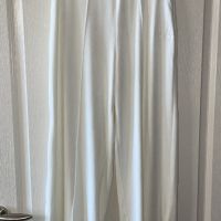 🤩 wow Ново висока талия  спортно елегантно бяло долнище панталон Bershka фин плюш широки крачоли, снимка 6 - Спортни екипи - 45221695