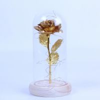 Вечна роза в стъкленица с LED светлина, снимка 9 - Декорация за дома - 45573786