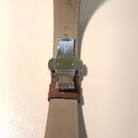 Оригинална кожена каишка за часовник TISSOT 21mm - кафява, снимка 2 - Каишки за часовници - 45545862