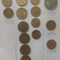 Монети Естония 1991,1992,1993,1996,1998, снимка 2 - Нумизматика и бонистика - 45448805