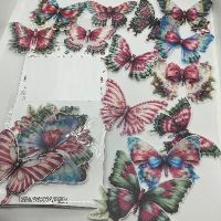 ядивни ядливи пеперуди вафлена хартия пъстроцветни за консумация украса на торта и мъфини, снимка 9 - Други - 26857504