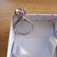 Сребърен пръстен с цирконий , снимка 3 - Пръстени - 45913142