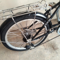 Сгъваем велосипед Hiate 20" (черен), снимка 4 - Велосипеди - 45053988