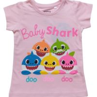 Блуза за момиче Малката акула Baby Shark, снимка 2 - Детски тениски и потници - 45200064