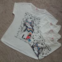 СТРАХОТНА блуза с фейс-принт в бохо-стил, снимка 6 - Тениски - 45555353