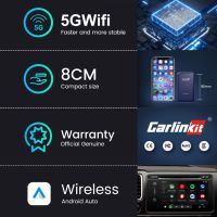 Carlinkit 4.0 за безжичен CarPlay Box Android автоматичен карплей, снимка 3 - Приемници и антени - 45251967